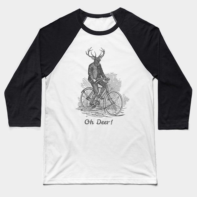 Oh Deer! Baseball T-Shirt by wanungara